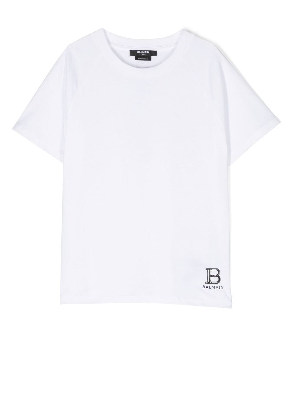 Balmain Kids logo-print short-sleeve T-shirt - White von Balmain Kids