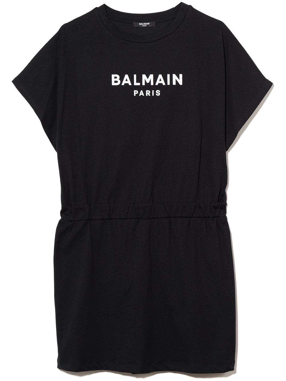 Balmain Kids logo-print short-sleeve dress - Black von Balmain Kids