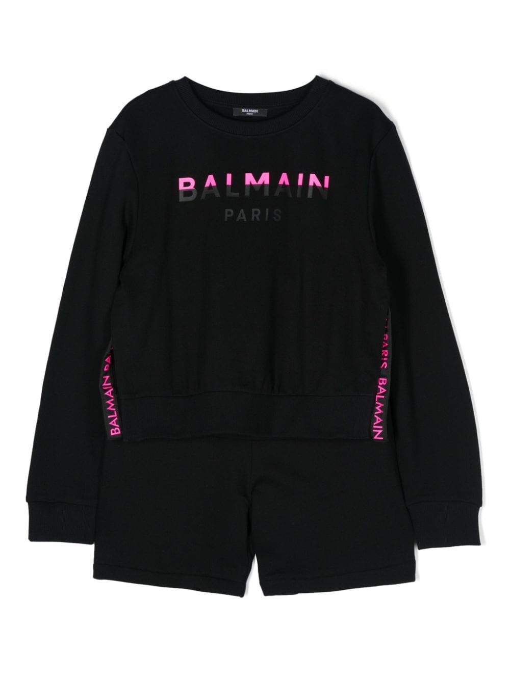 Balmain Kids logo-print shorts set - Black von Balmain Kids