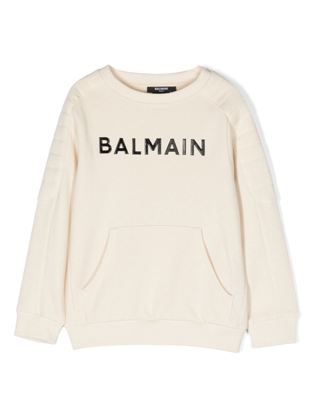 Balmain Kids logo-print sweatshirt - Neutrals von Balmain Kids