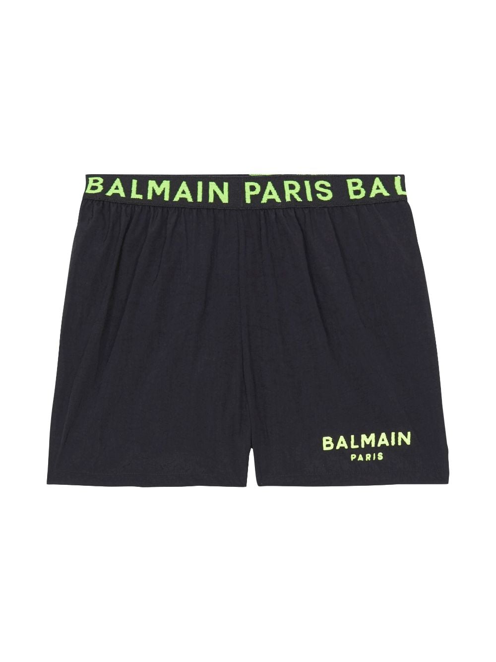 Balmain Kids logo-print swim shorts - Black von Balmain Kids