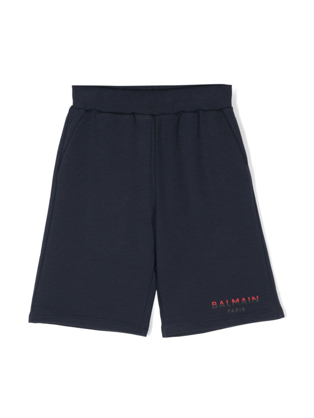 Balmain Kids logo-print track shorts - Blue von Balmain Kids