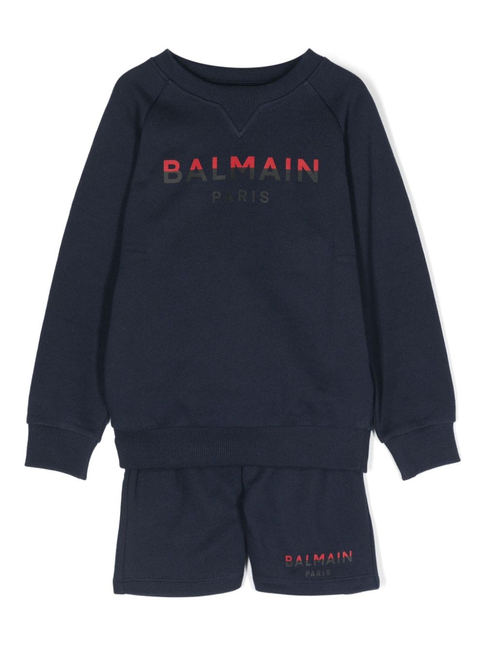 Balmain Kids logo-print tracksuit set - Blue von Balmain Kids