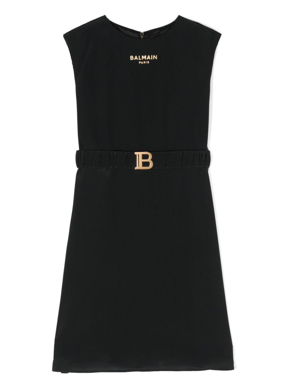 Balmain Kids logo-printed crepe dress - Black von Balmain Kids