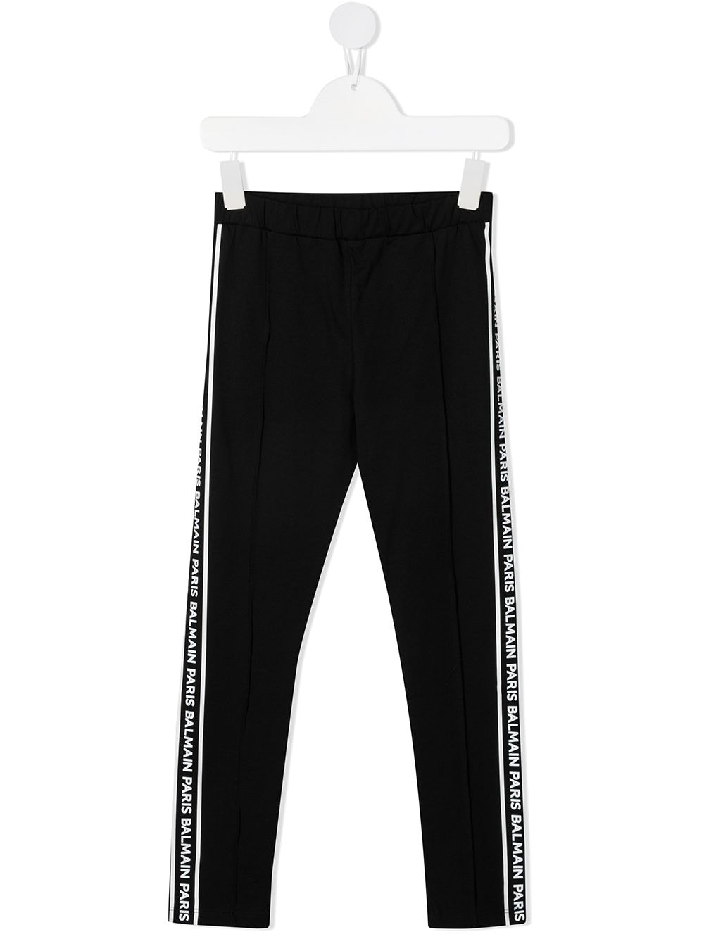 Balmain Kids logo-tape track pants - Black von Balmain Kids