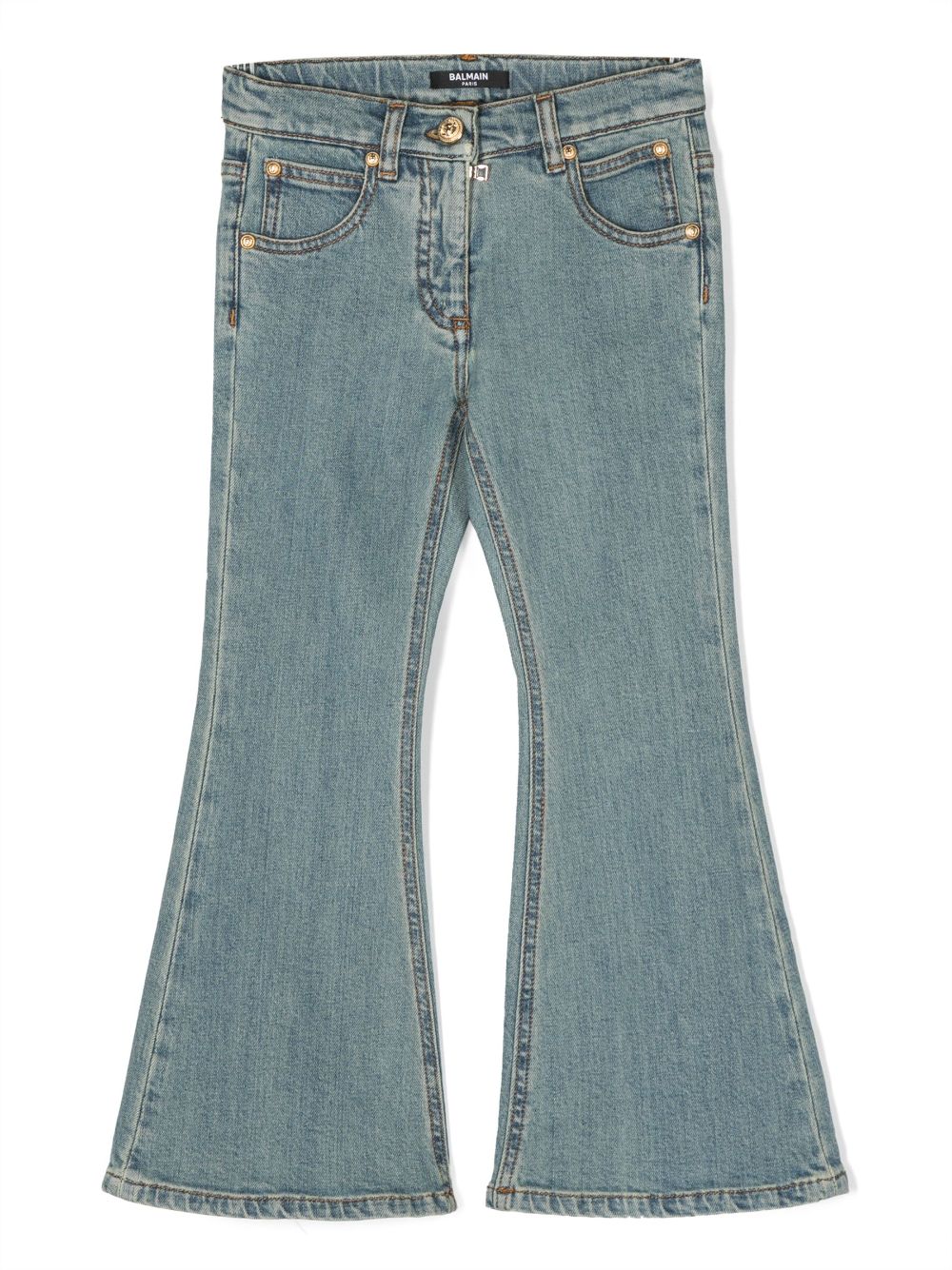 Balmain Kids low-rise flared jeans - Blue von Balmain Kids