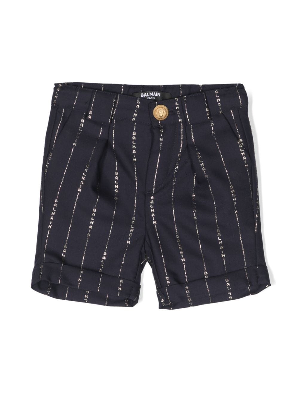 Balmain Kids mid-rise tailored twill shorts - Blue von Balmain Kids