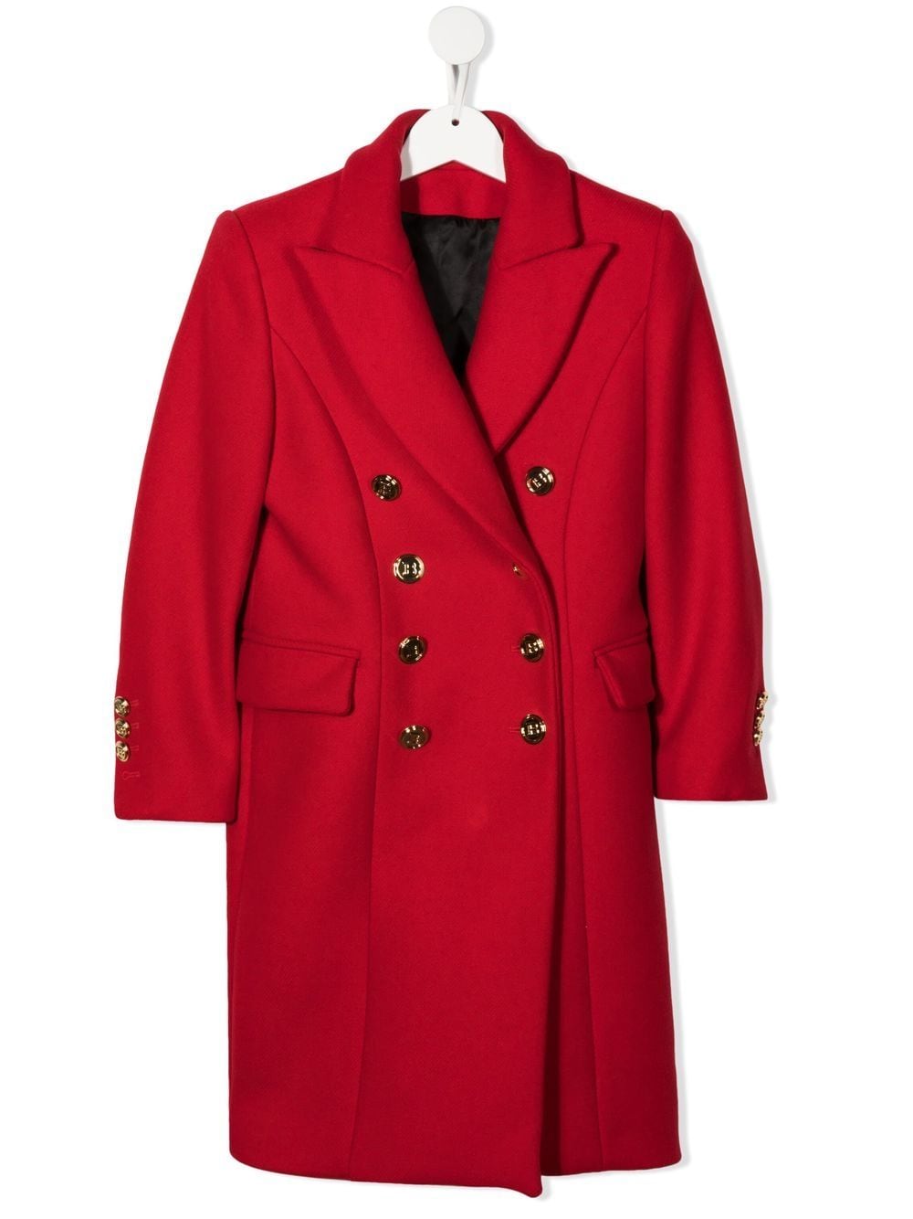 Balmain Kids panelled double-breasted coat - Red von Balmain Kids