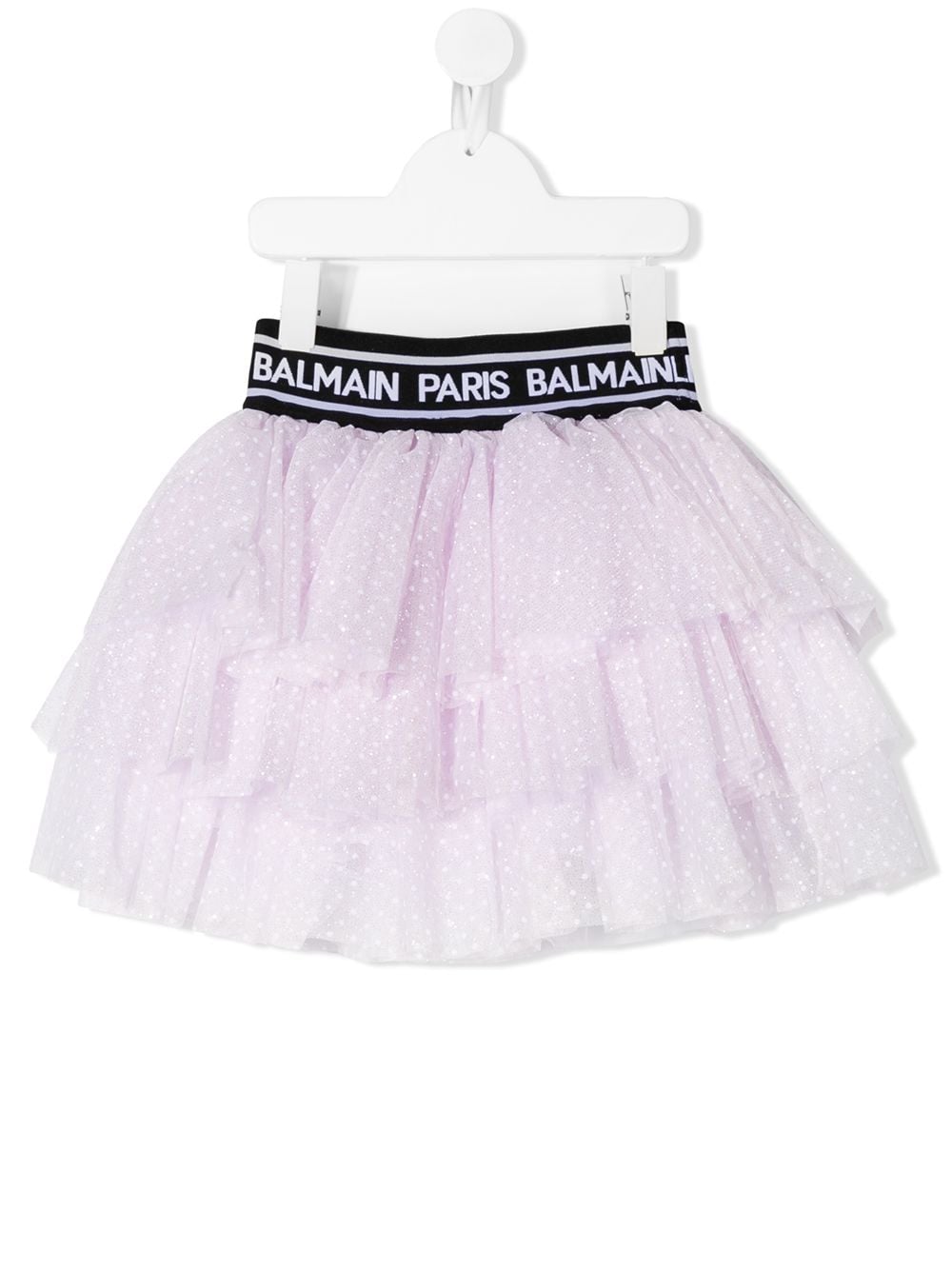 Balmain Kids polka-dot tulle skirt - Pink von Balmain Kids