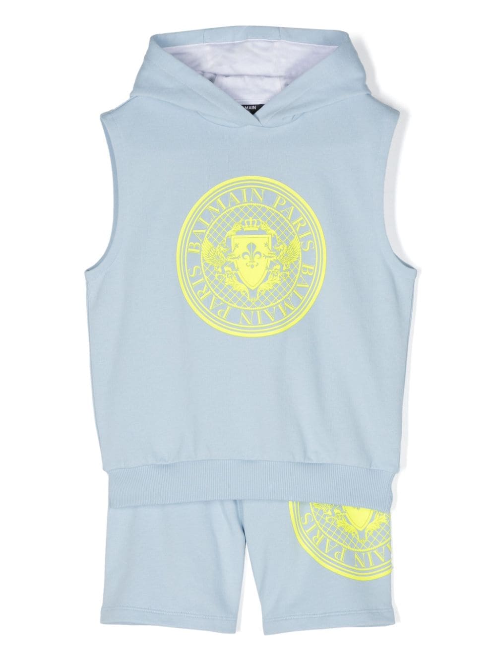 Balmain Kids rubberised-logo tracksuit set - Blue von Balmain Kids