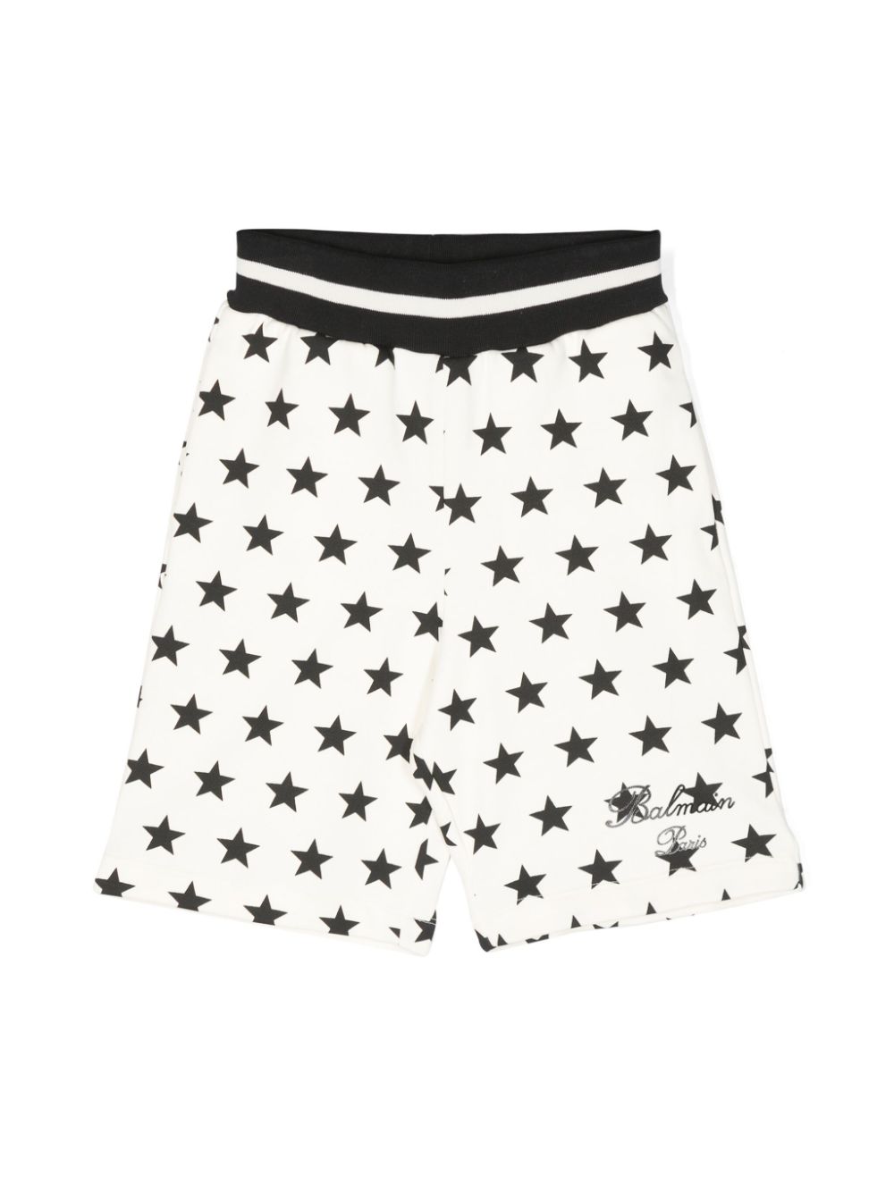 Balmain Kids star-print jersey shorts - Neutrals von Balmain Kids