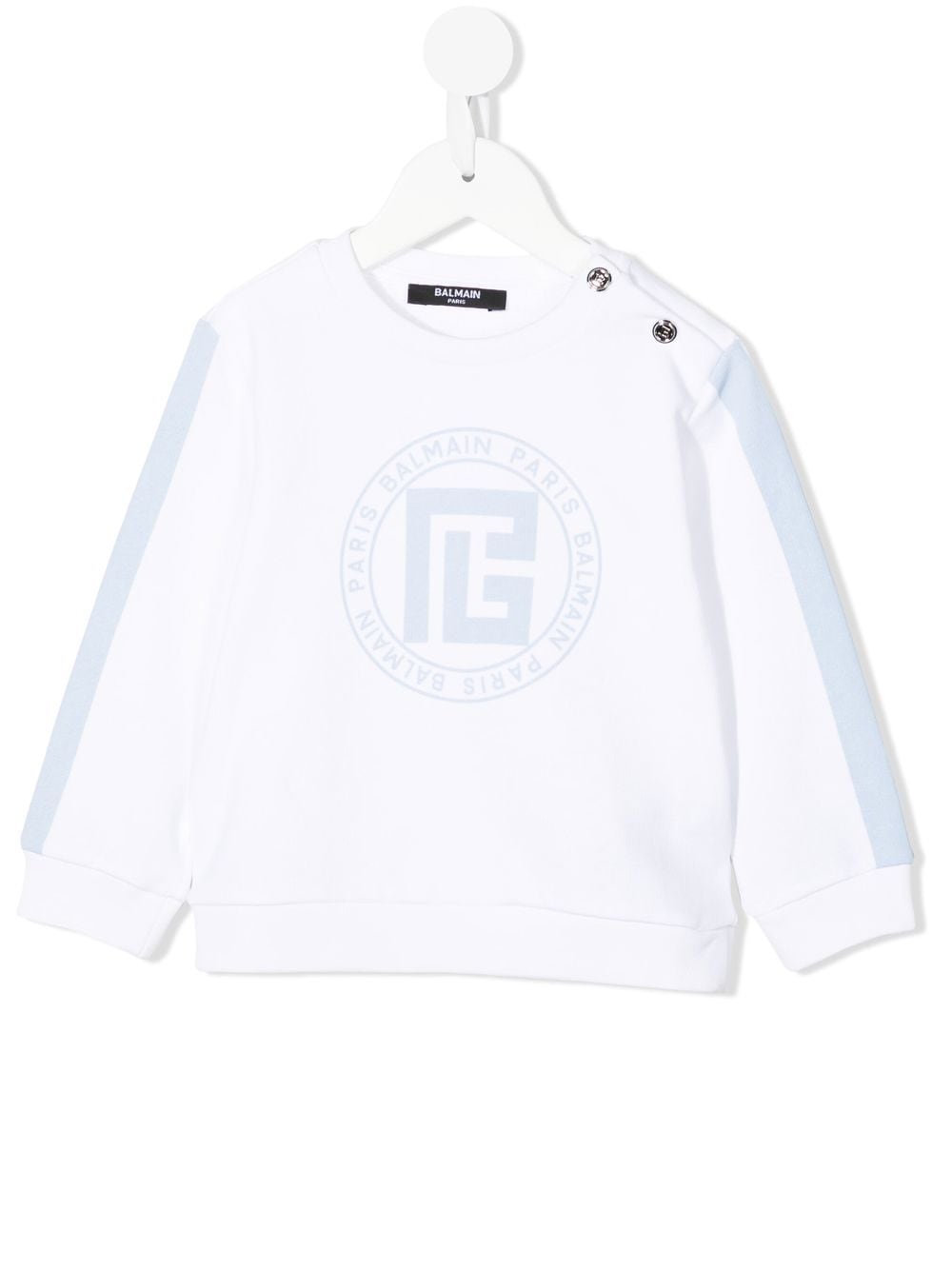 Balmain Kids two-tone logo-print sweatshirt - White von Balmain Kids