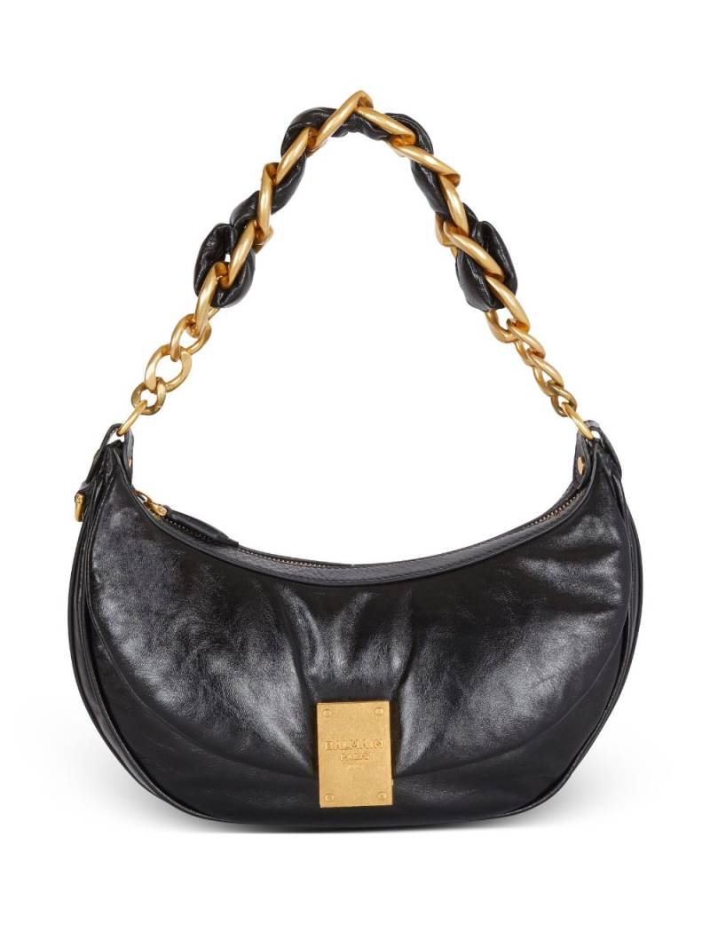 Balmain 1945 Soft leather shoulder bag - Black von Balmain