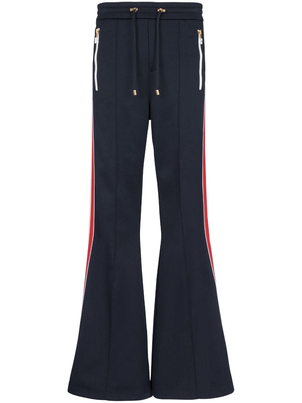 Balmain 70s flared track pants - Blue von Balmain