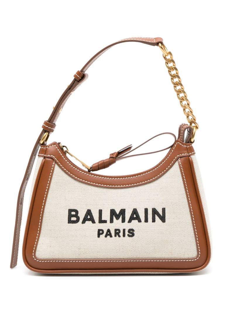 Balmain B-Army logo-print shoulder bag - Neutrals von Balmain