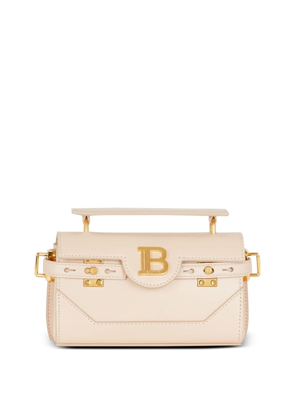 Balmain B-Buzz 19 leather handbag - Neutrals von Balmain