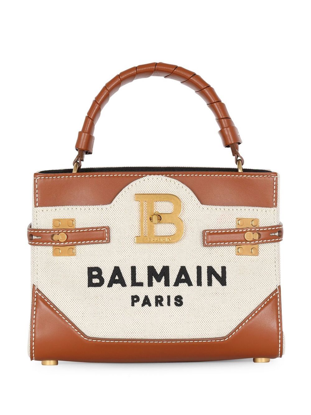 Balmain B-Buzz 22 top handle bag - Brown von Balmain