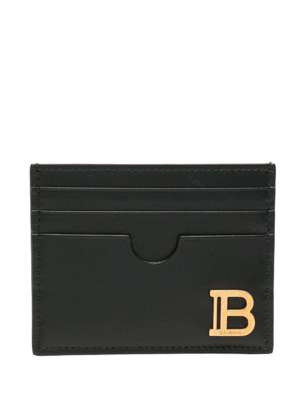 Balmain B-Buzz leather cardholder - Black von Balmain