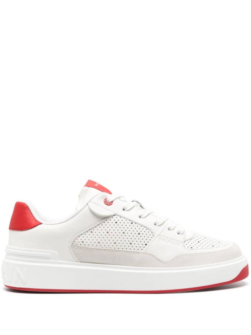 Balmain B-Court Flip leather sneakers - White von Balmain