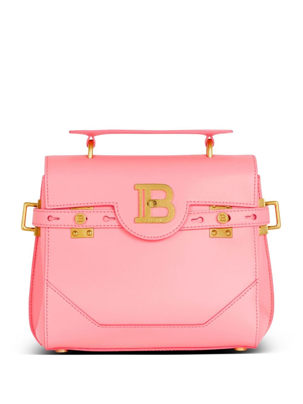 Balmain B-Buzz 23 leather handbag - Pink von Balmain