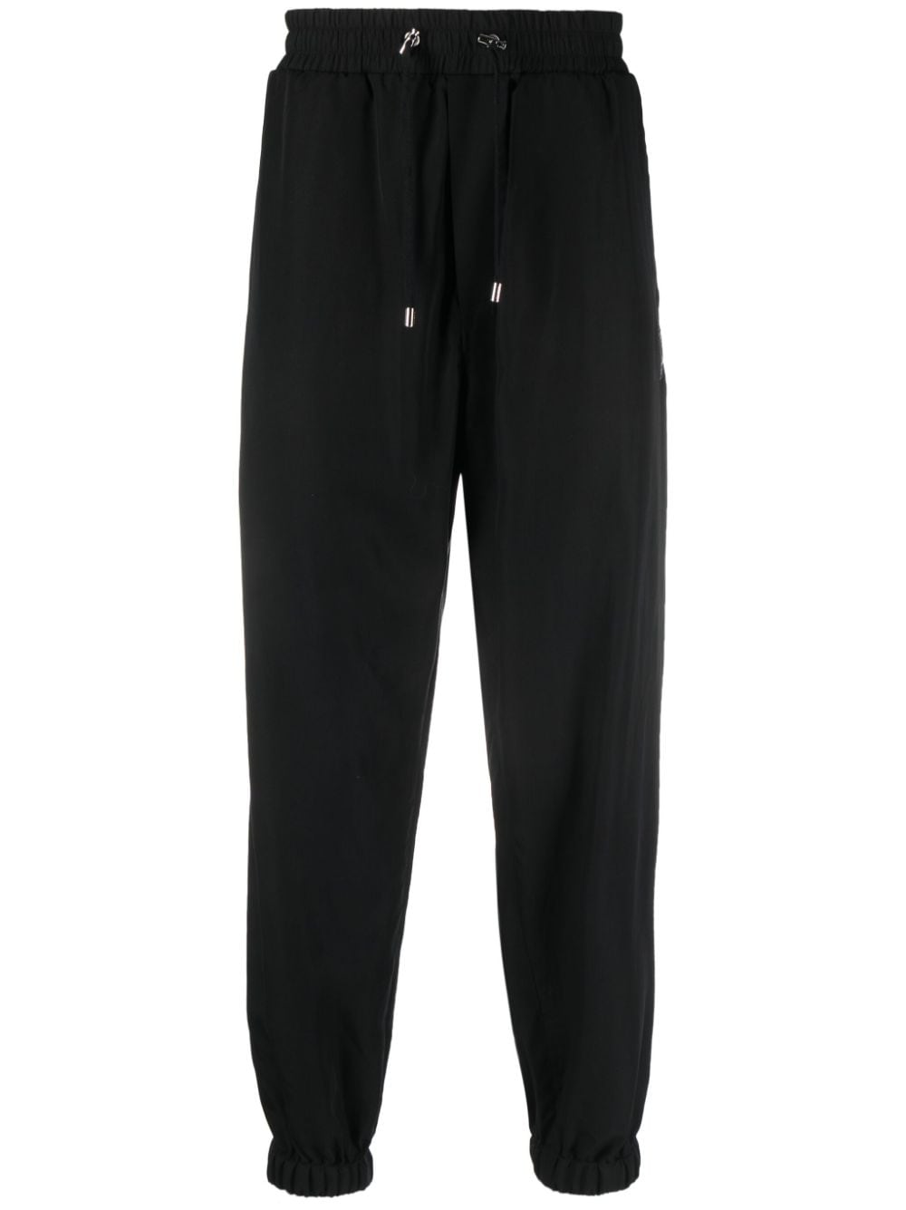 Balmain Fluid cotton track pants - Black von Balmain