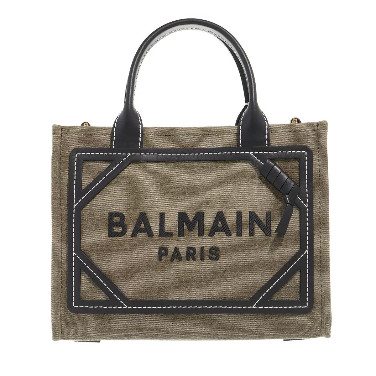 Balmain Henkeltasche - B-Army Small Shopper - Gr. unisize - in Grün - für Damen von Balmain