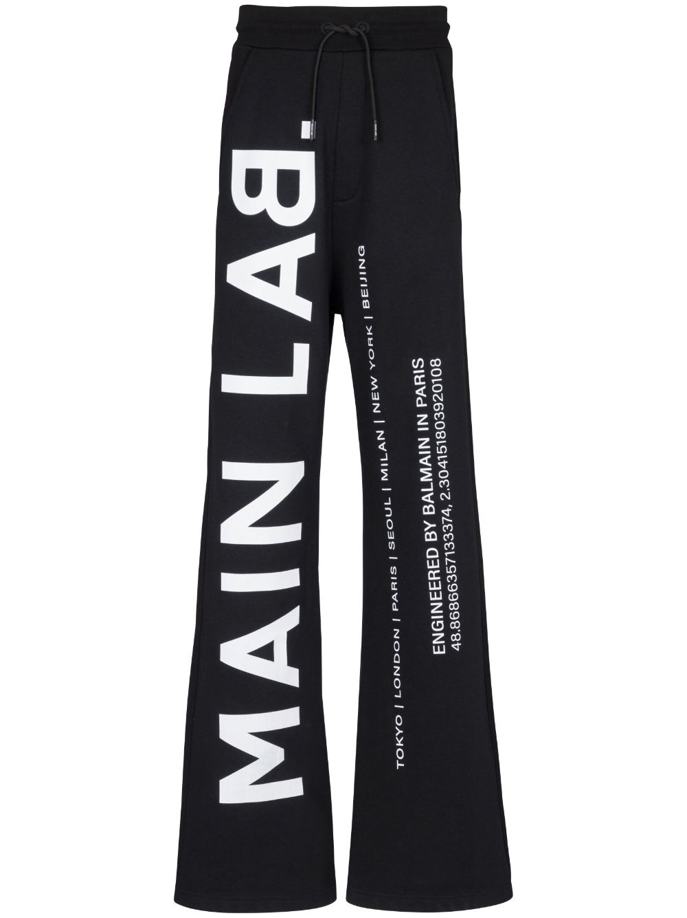 Balmain Main lab track pants - Black von Balmain