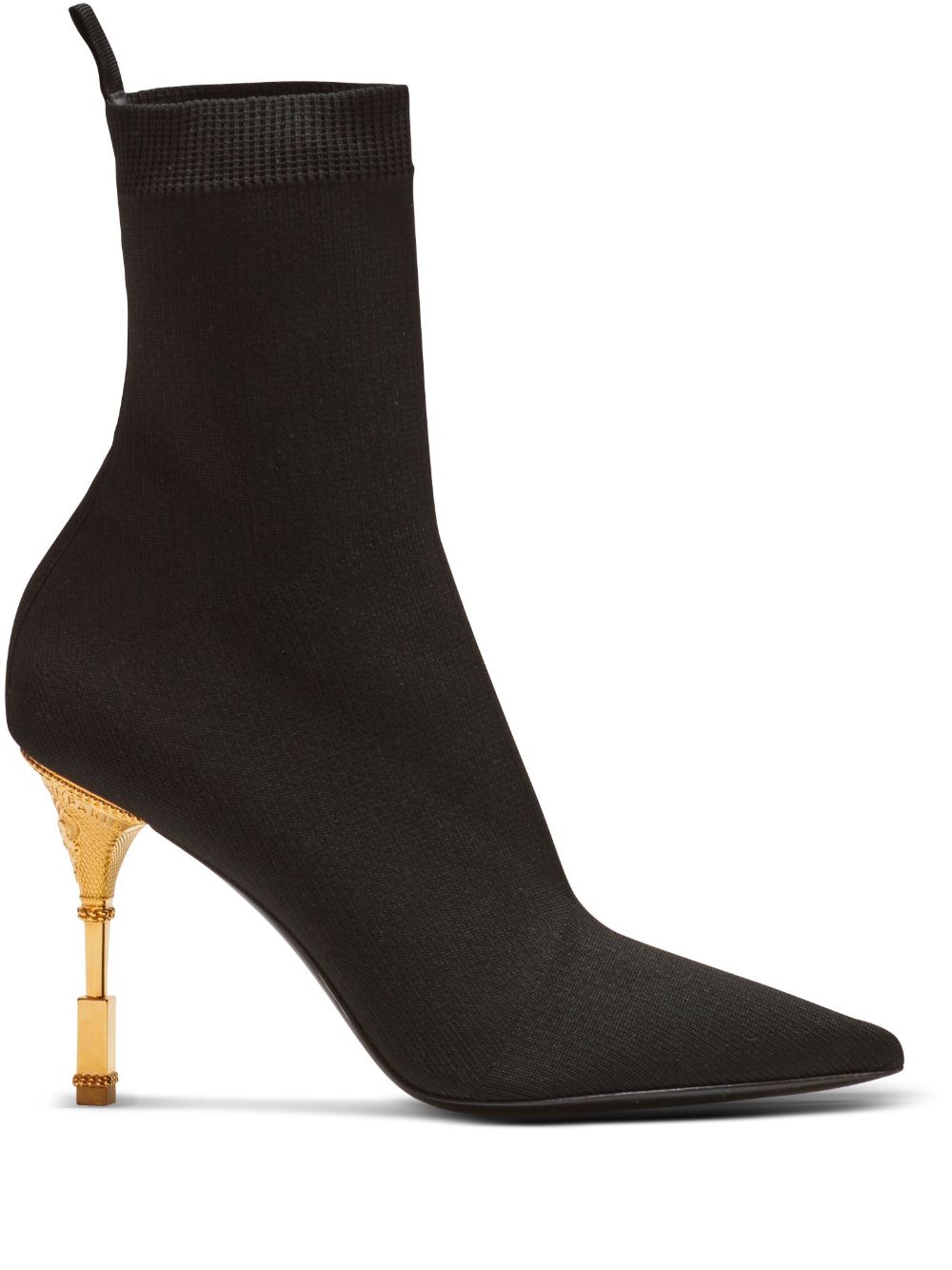 Balmain Moneta knitted ankle boots - Black von Balmain