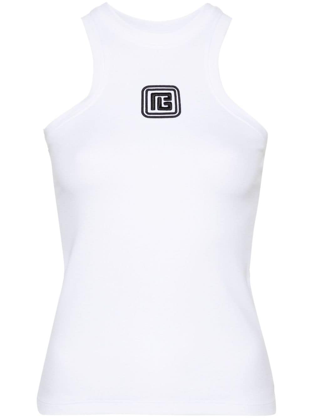 Balmain Retro PB tank top - White von Balmain