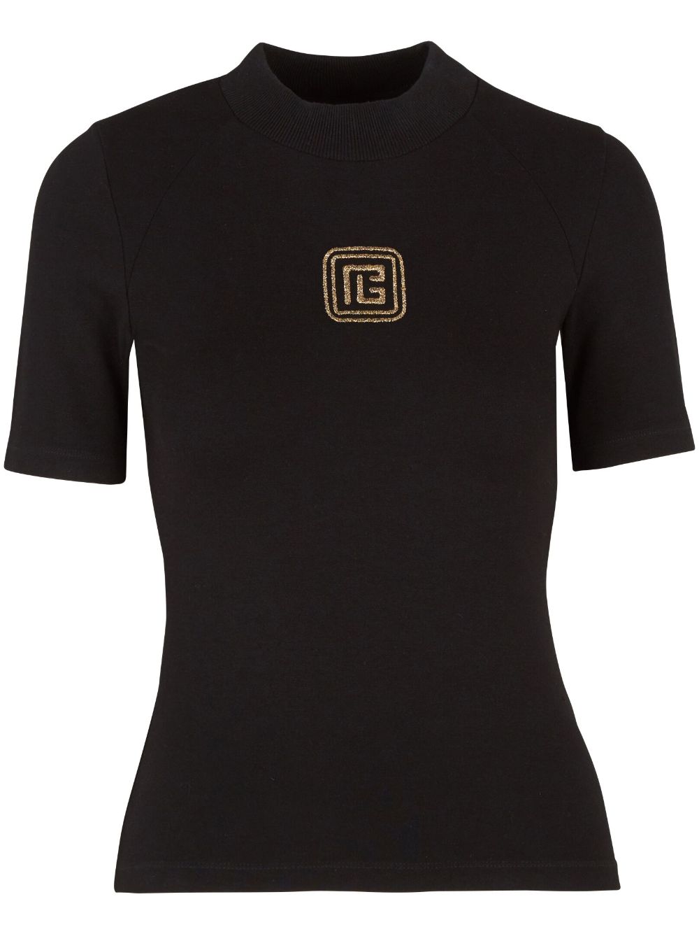 Balmain Retro logo-embroidered T-shirt - Black von Balmain