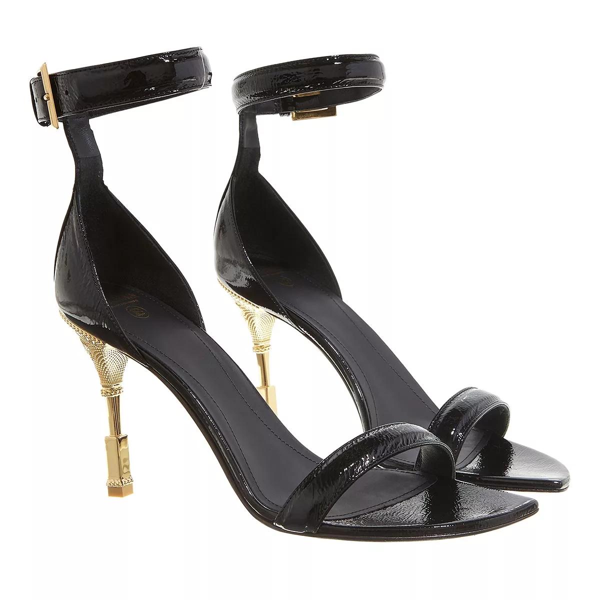 Balmain Sandalen - Moneta Sandals Patent Leather - Gr. 39 (EU) - in Schwarz - für Damen von Balmain