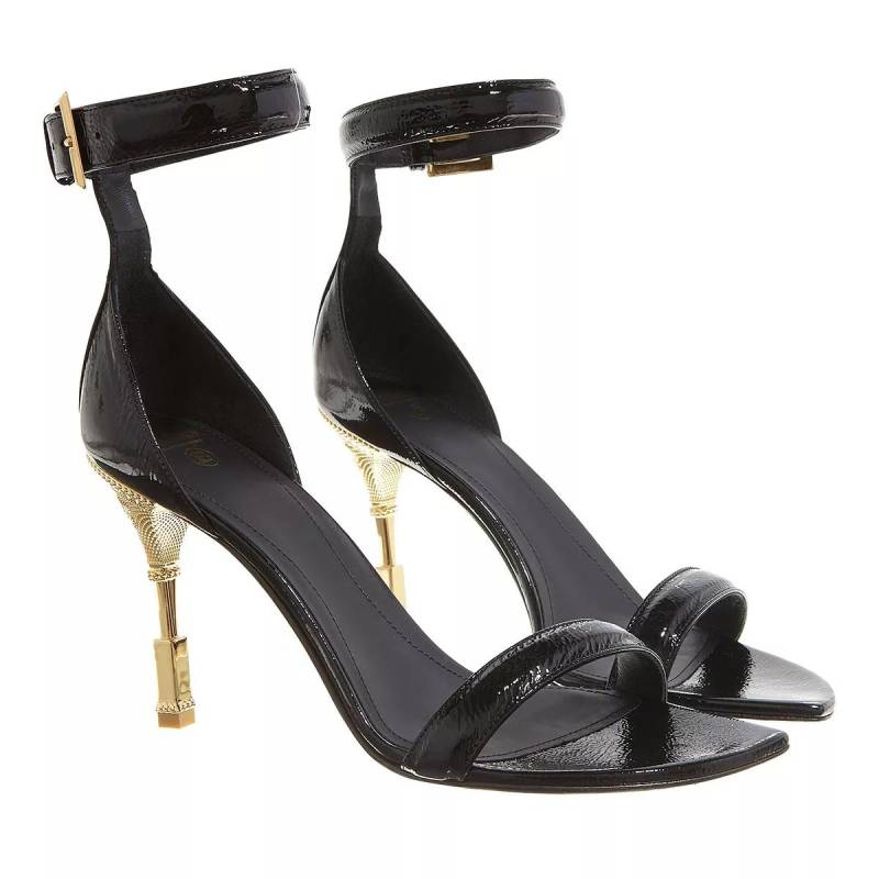 Balmain Sandalen - Moneta Sandals Patent Leather - Gr. 37 (EU) - in Schwarz - für Damen von Balmain