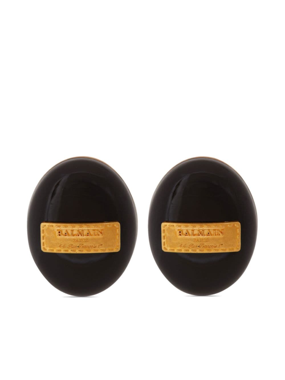 Balmain Signature Grid earrings - Black von Balmain
