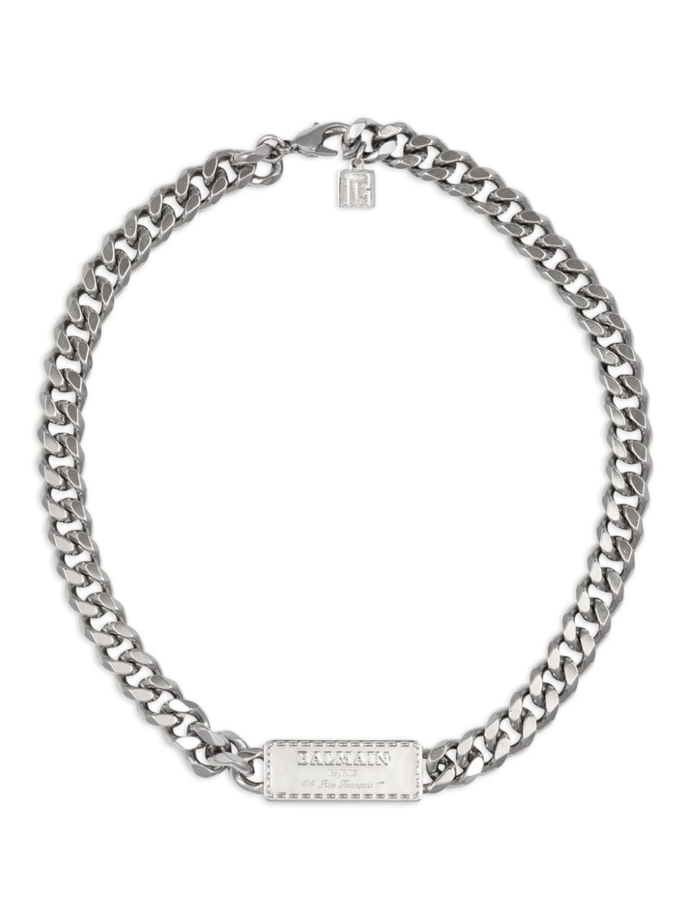 Balmain Signature Tubular curb-chain necklace - Silver von Balmain