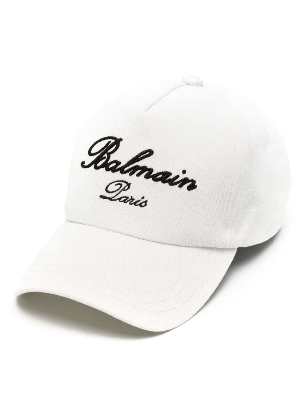 Balmain Signature logo-embroidered cap - Neutrals von Balmain