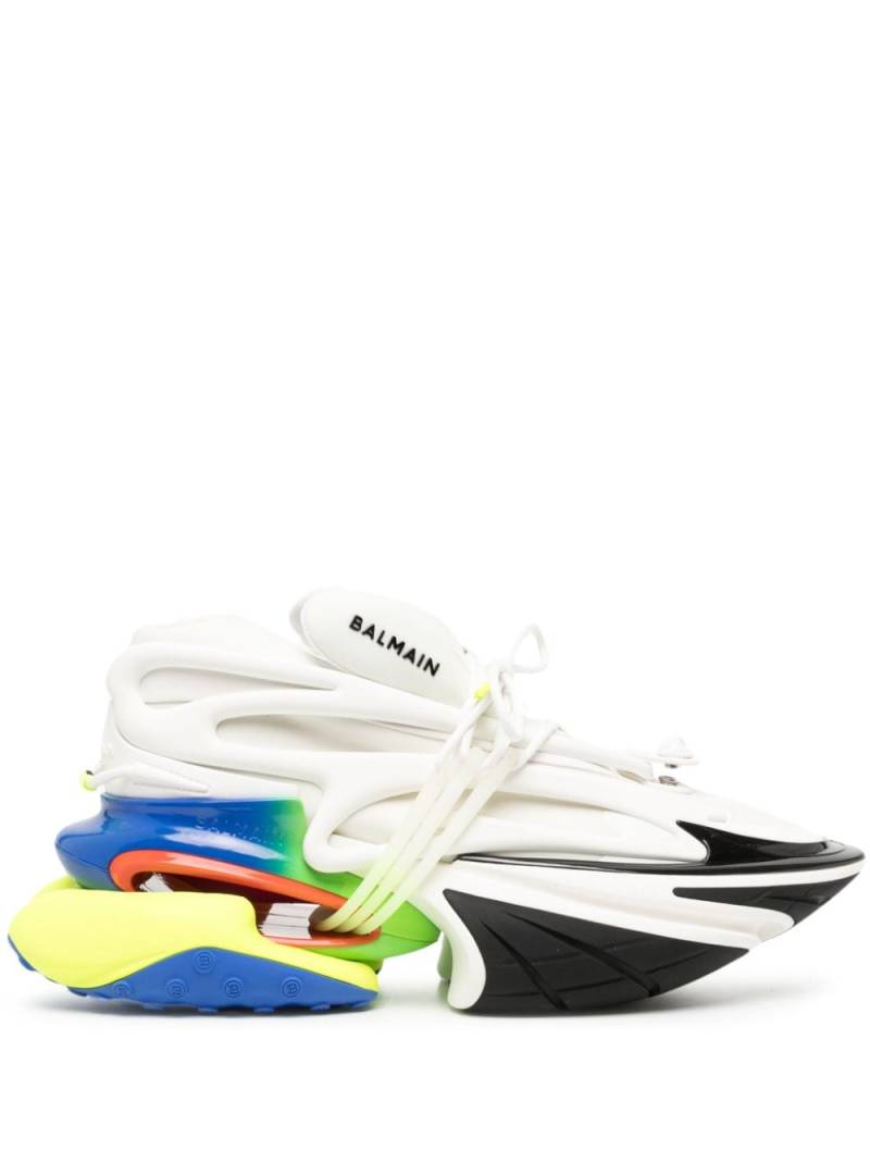 Balmain Unicorn colour-block sneakers - White von Balmain