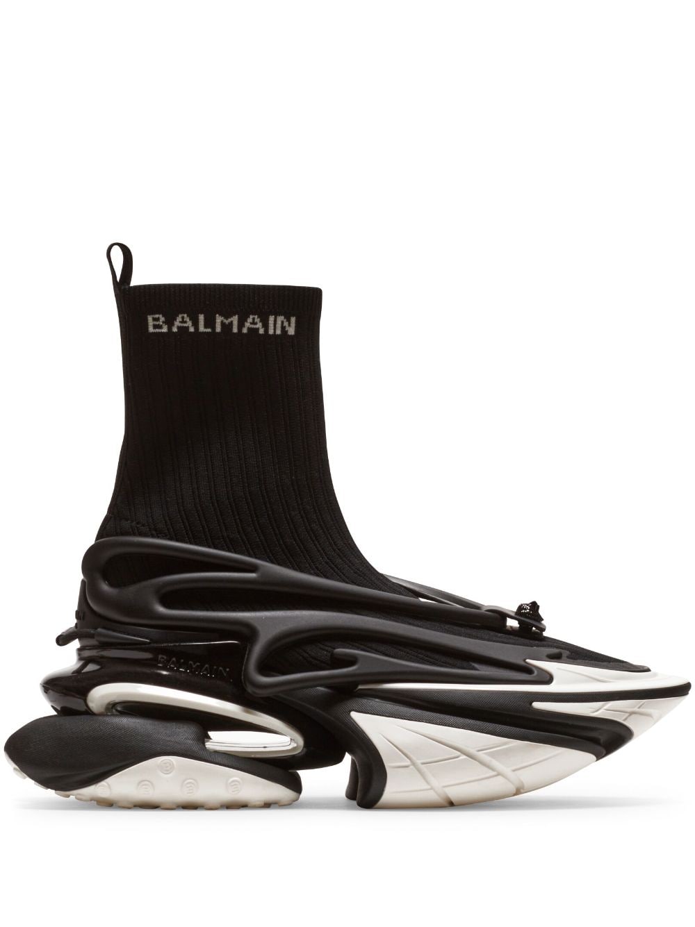 Balmain Unicorn knitted sneakers - Black von Balmain