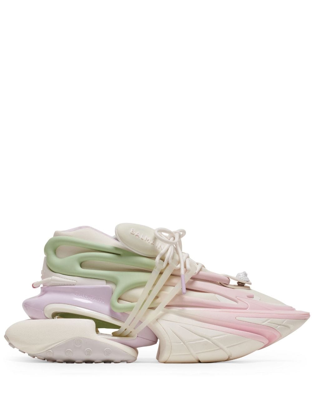 Balmain Unicorn panelled-design sneakers - Pink von Balmain