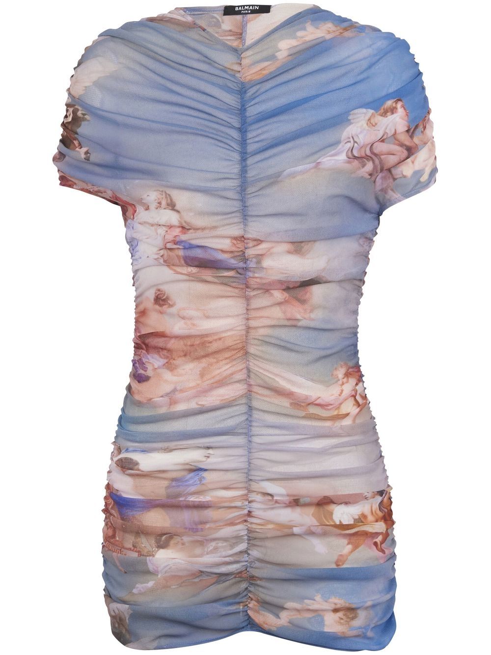 Balmain abstract tulle dress - Multicolour von Balmain