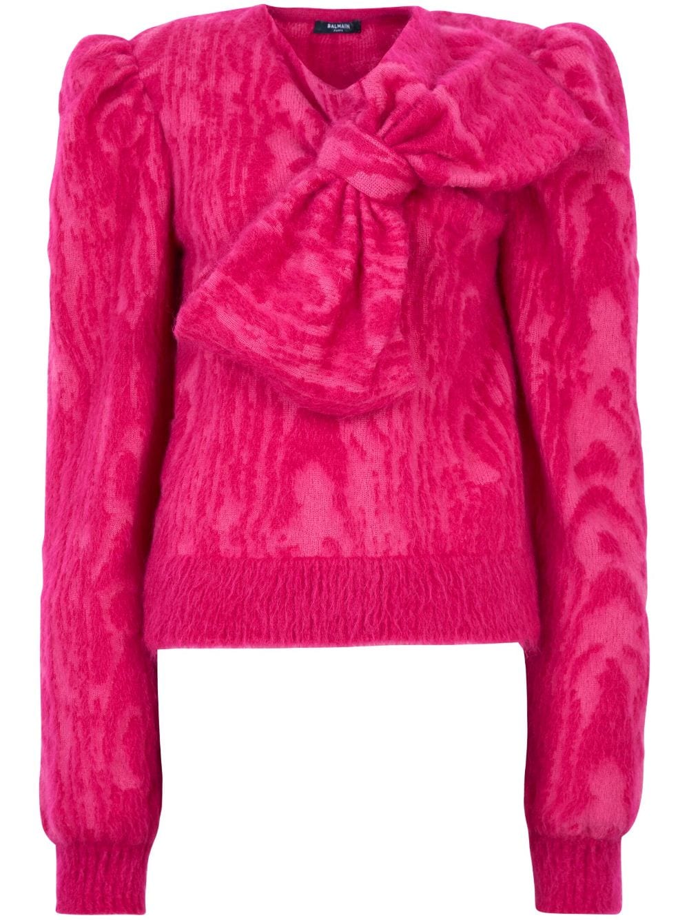 Balmain bow wool-blend jumper - Pink von Balmain