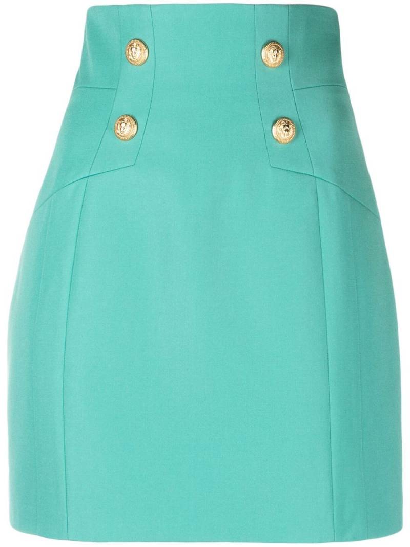 Balmain button-detail pencil skirt - Green von Balmain
