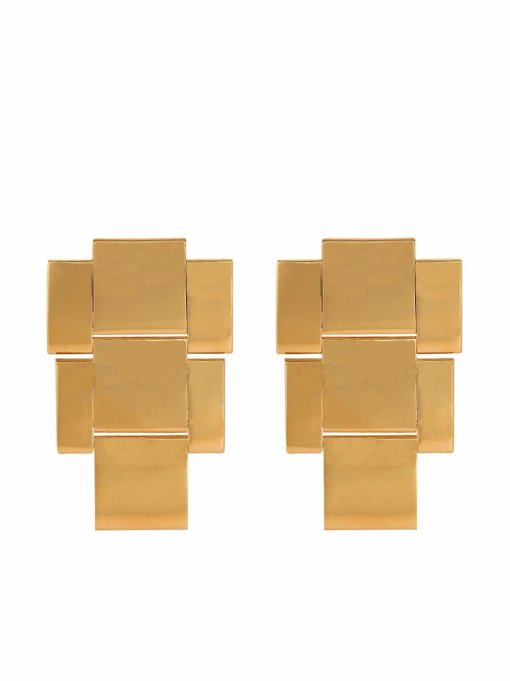 Balmain chunky chain drop earrings - Gold von Balmain