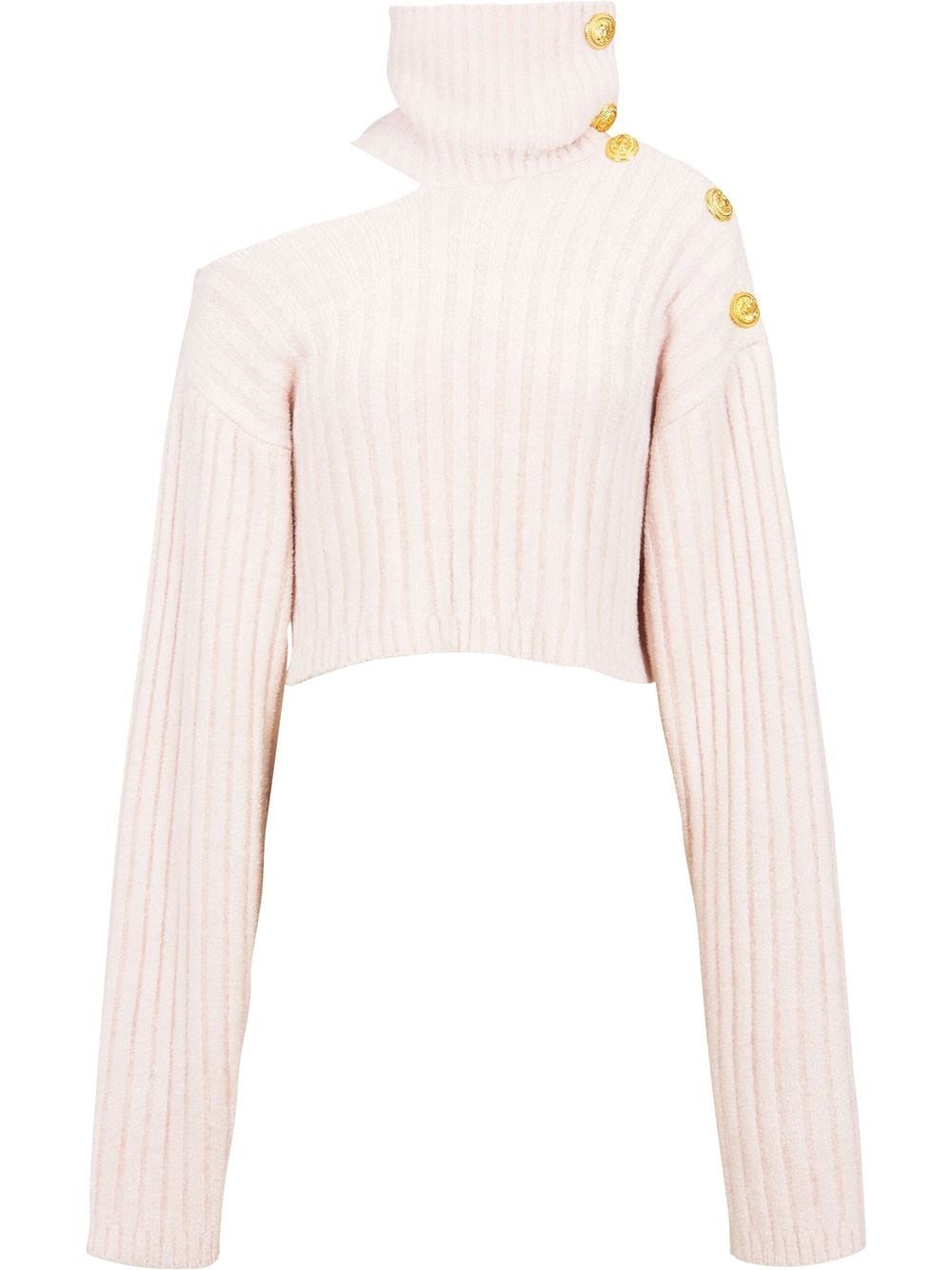 Balmain cut-out cropped jumper - Pink von Balmain