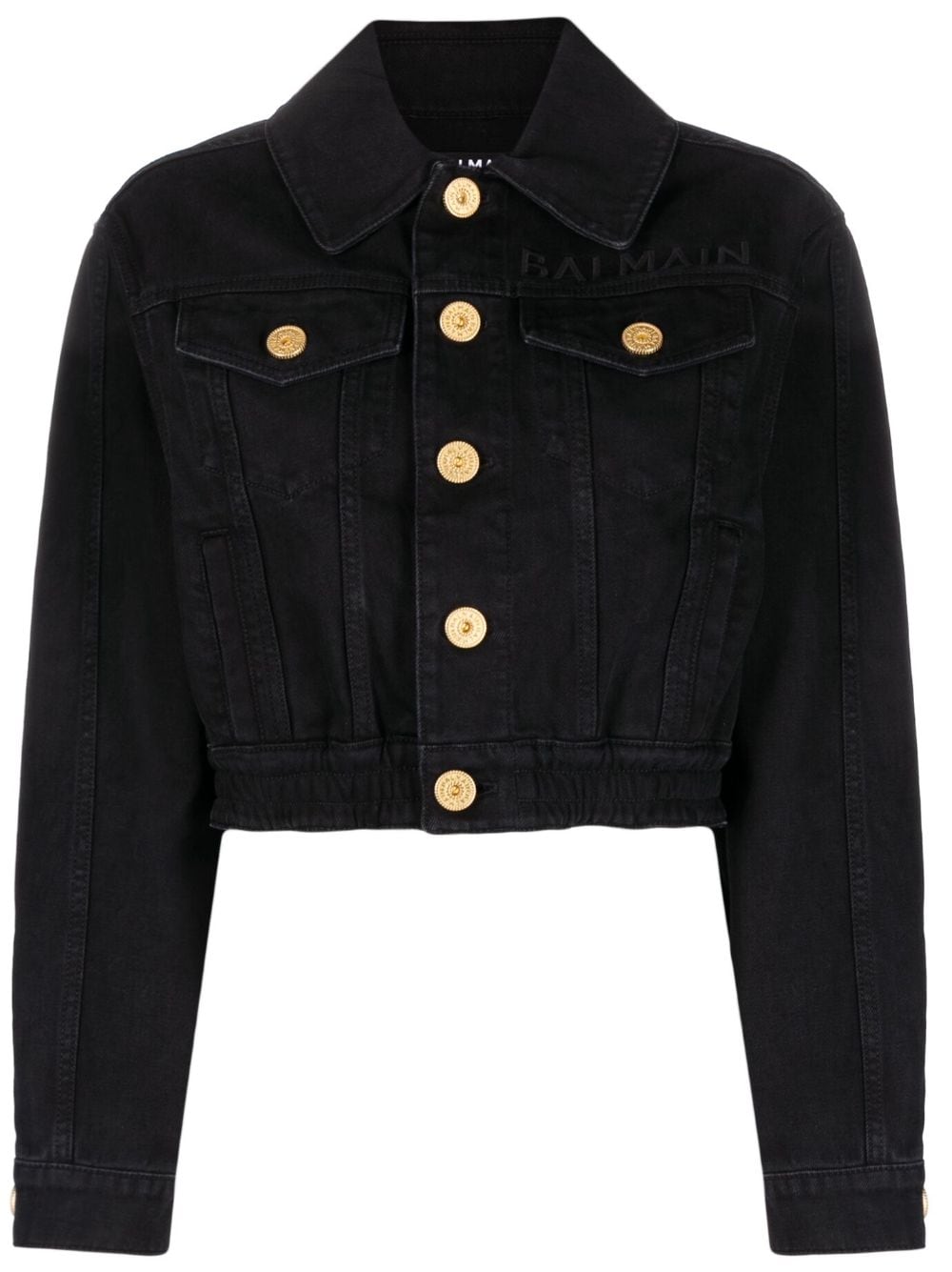 Balmain denim shirt jacket - Black von Balmain