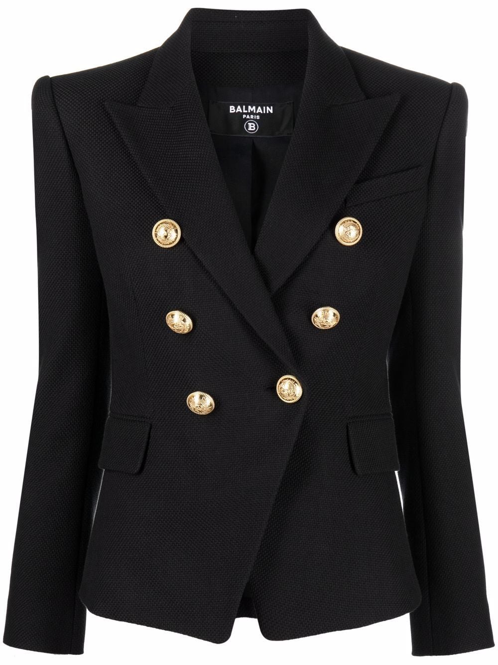 Balmain double-breasted tailored blazer - Black von Balmain