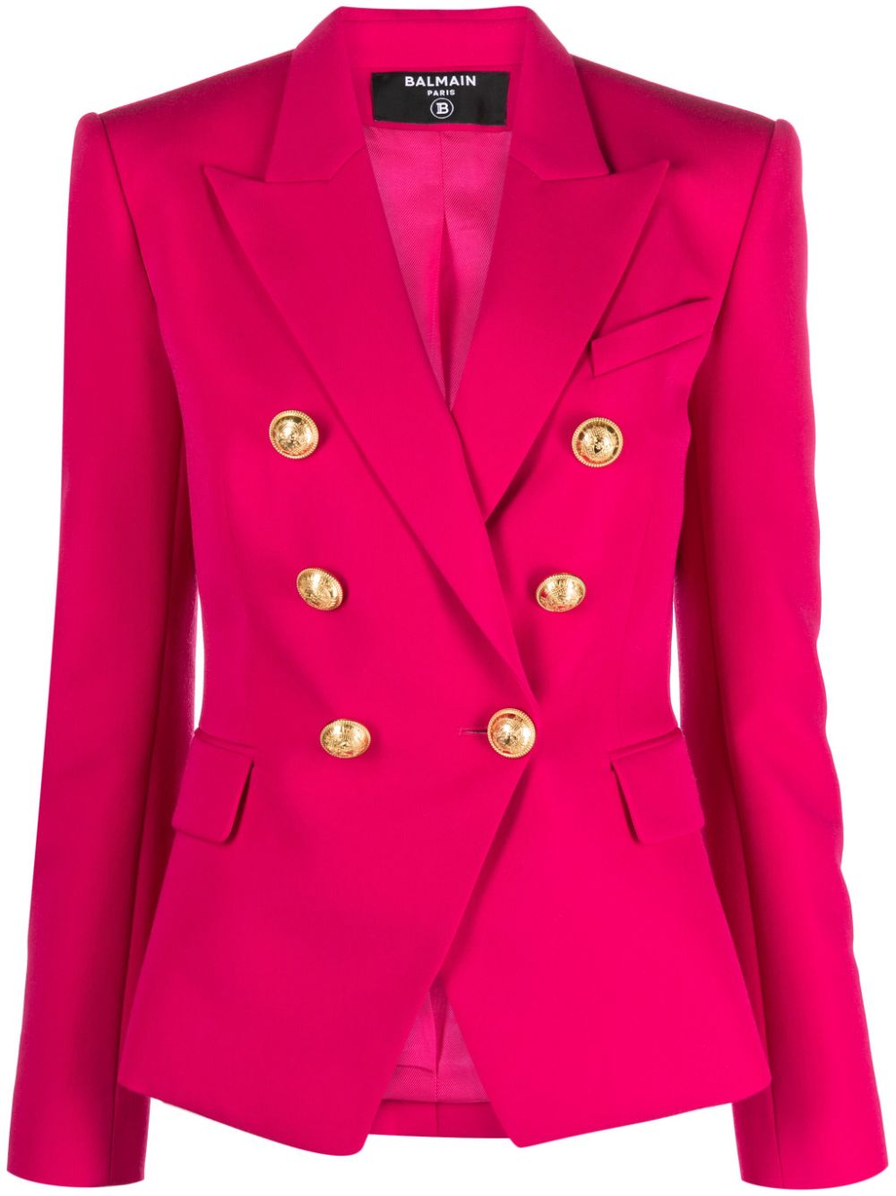 Balmain double-breasted wool blazer - Pink von Balmain