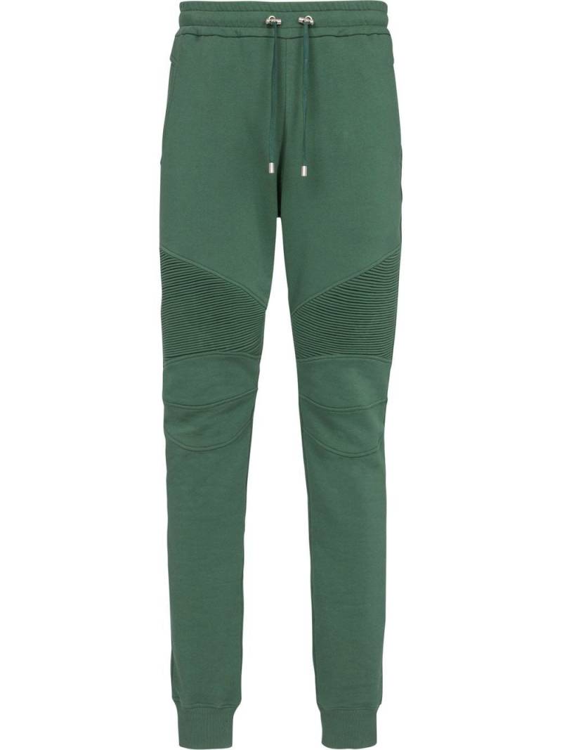 Balmain drawstring cotton track pants - Green von Balmain