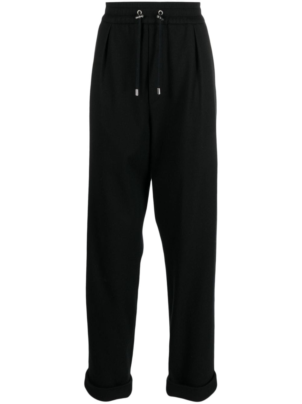 Balmain drawstring tapered track pants - Black von Balmain