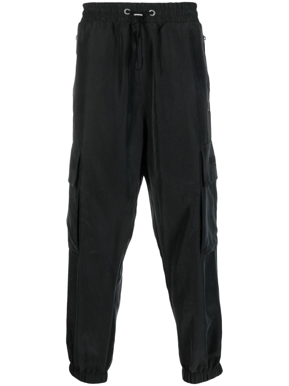 Balmain embossed-logo modal-blend cargo pants - Black von Balmain