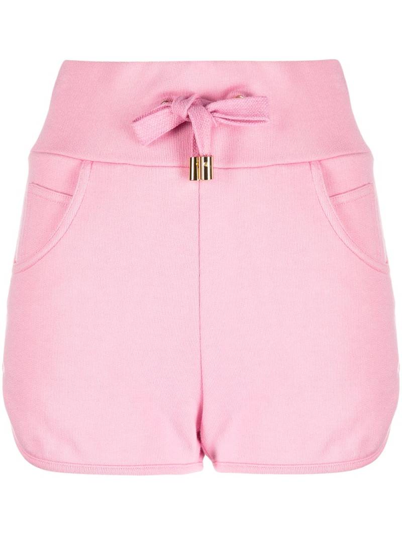 Balmain embossed-logo shorts - Pink von Balmain